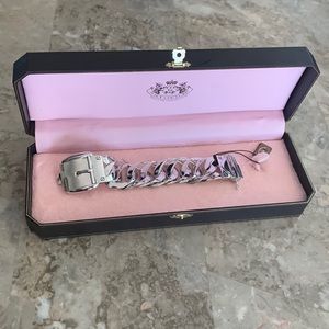 Juicy Couture 16.5cm Silver Chain Bracelet Y2K